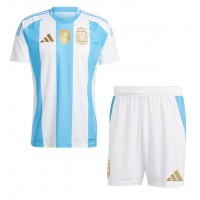 Camiseta Argentina Primera Equipación Replica Copa America 2024 para niños mangas cortas (+ Pantalones cortos)